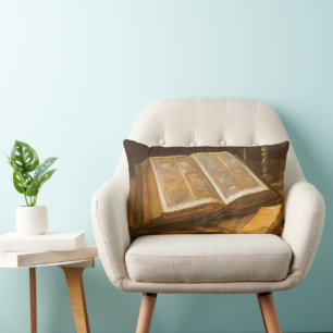 Vincent van Gogh - Still Life with Bible Lumbar Pillow