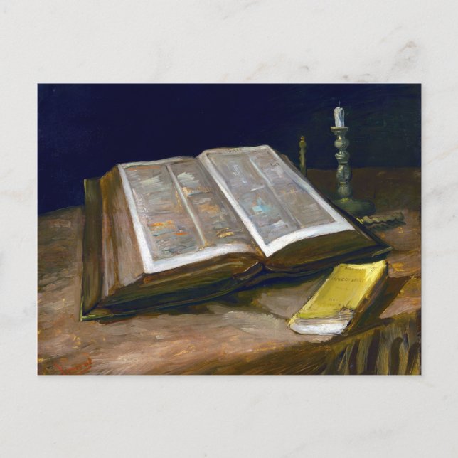Vincent van Gogh Still Life with Bible Postcard (Front)
