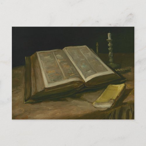 Vincent van Gogh _ Still life with Bible Postcard