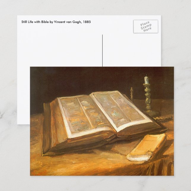 Vincent van Gogh - Still Life with Bible Postcard (Front/Back)