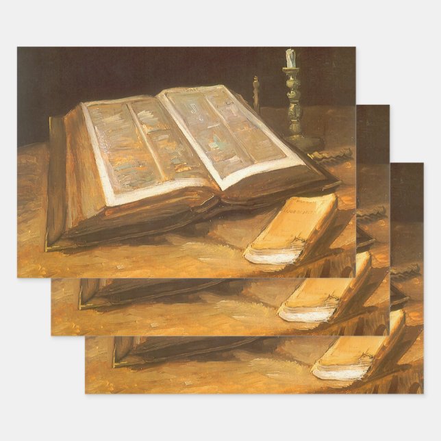 Vincent van Gogh - Still Life with Bible Wrapping Paper Sheets (Set)