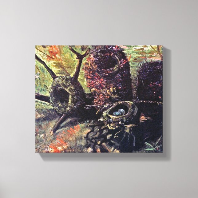 Vincent Van Gogh - Still Life With Birds Nests Canvas Print (Front)