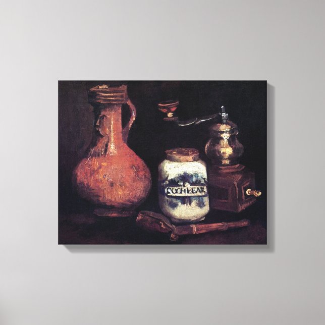 Vincent Van Gogh - Still Life With Coffee Mill Canvas Print (Front)
