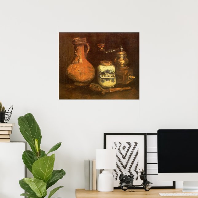 Vincent van Gogh - Still Life with Coffee Mill Poster (Home Office)