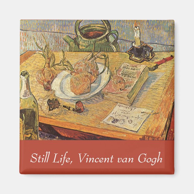 Vincent van Gogh - Still Life with Drawing Board Magnet (Front)