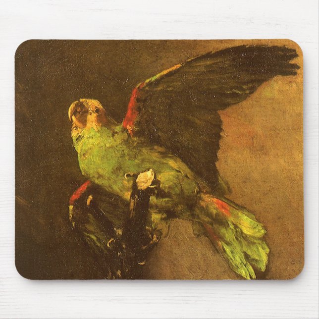 Vincent van Gogh - Still Life with Green Parrot Mouse Pad (Front)