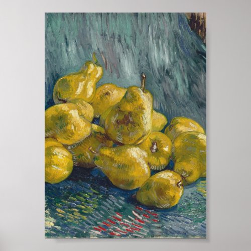 Vincent Van Gogh _ Still Life with Pears Poster