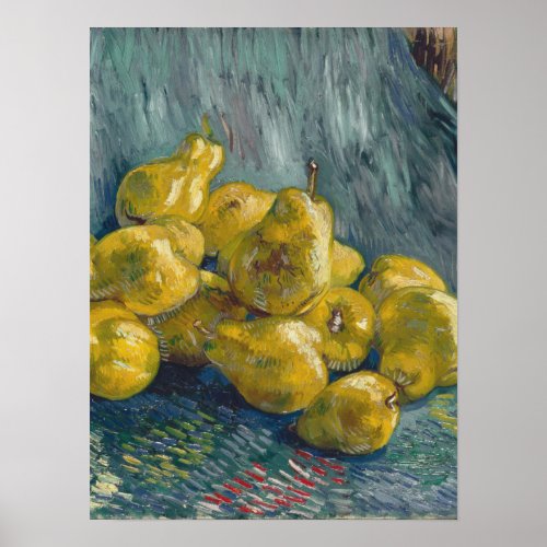 Vincent Van Gogh _ Still Life with Pears Poster