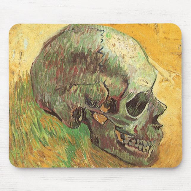 Vincent van Gogh - Still Life with Skull Mouse Pad (Front)