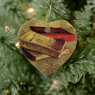 Vincent van Gogh - Still Life with Three Books Ceramic Ornament