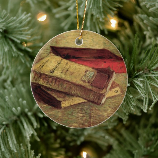 Vincent van Gogh - Still Life with Three Books Ceramic Ornament (Tree)