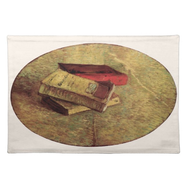 Vincent van Gogh - Still Life with Three Books Cloth Placemat (Front)