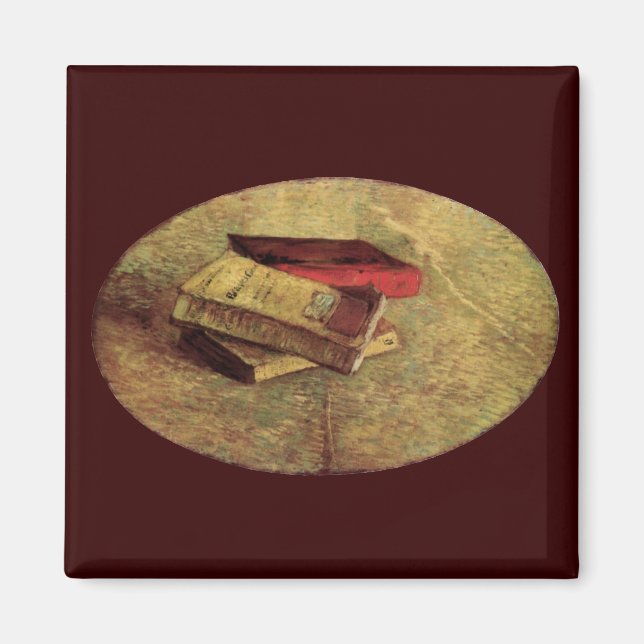 Vincent van Gogh - Still Life with Three Books Magnet (Front)