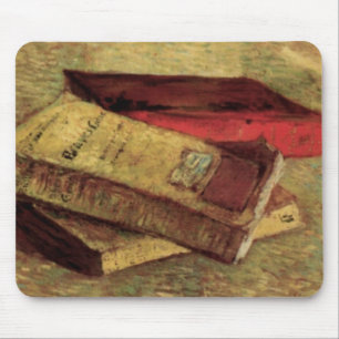 Vincent van Gogh - Still Life with Three Books Mouse Pad