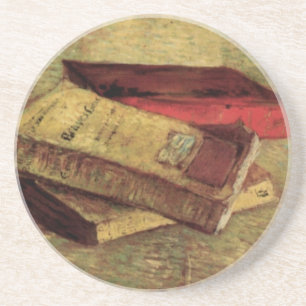 Vincent van Gogh - Still Life with Three Books Sandstone Coaster