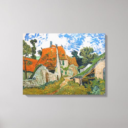 Vincent van Gogh _ Street in Auvers_sur_Oise Canvas Print