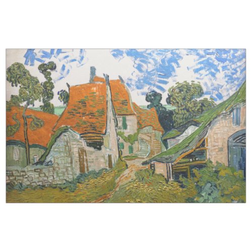 Vincent van Gogh _ Street in Auvers_sur_Oise Fabric