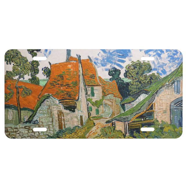 Vincent van Gogh - Street in Auvers-sur-Oise License Plate (Front)