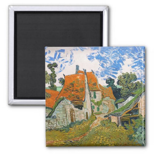 Vincent van Gogh _ Street in Auvers_sur_Oise Magnet