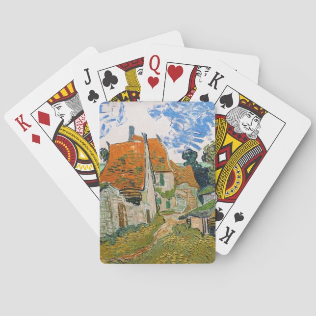 Vincent van Gogh - Street in Auvers-sur-Oise Poker Cards (Back)