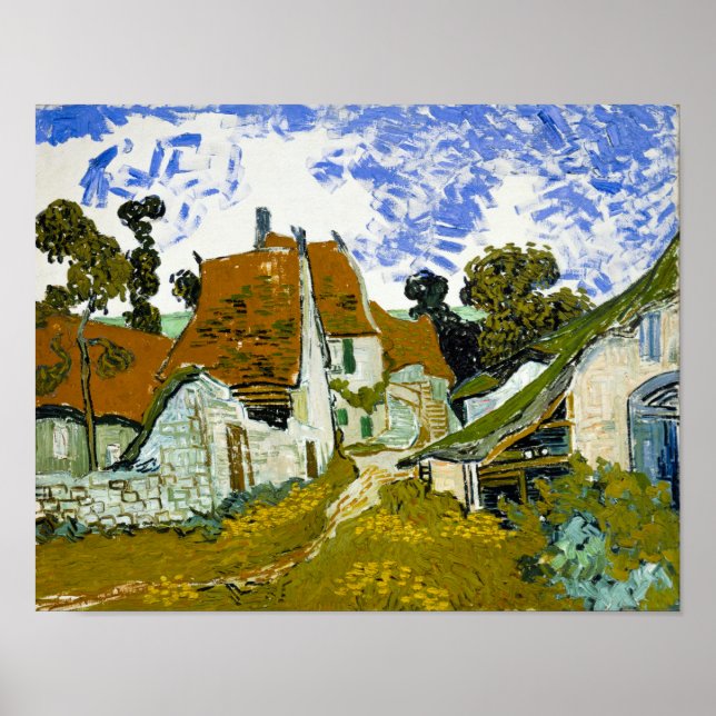 Vincent van Gogh: Street in Auvers sur Oise Poster (Front)