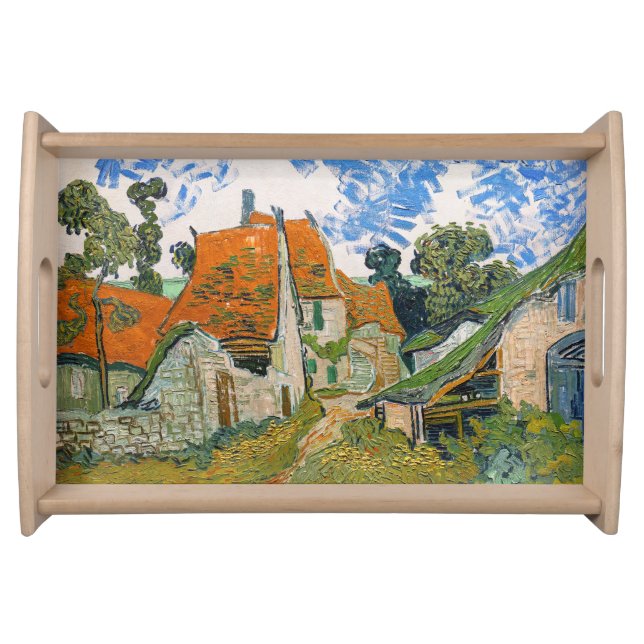Vincent van Gogh - Street in Auvers-sur-Oise Serving Tray (Front)