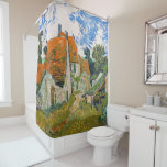 Vincent van Gogh - Street in Auvers-sur-Oise Shower Curtain<br><div class="desc">Street in Auvers-sur-Oise - Vincent van Gogh,  Oil on Canvas,  1890 in Auvers-sur-Oise</div>