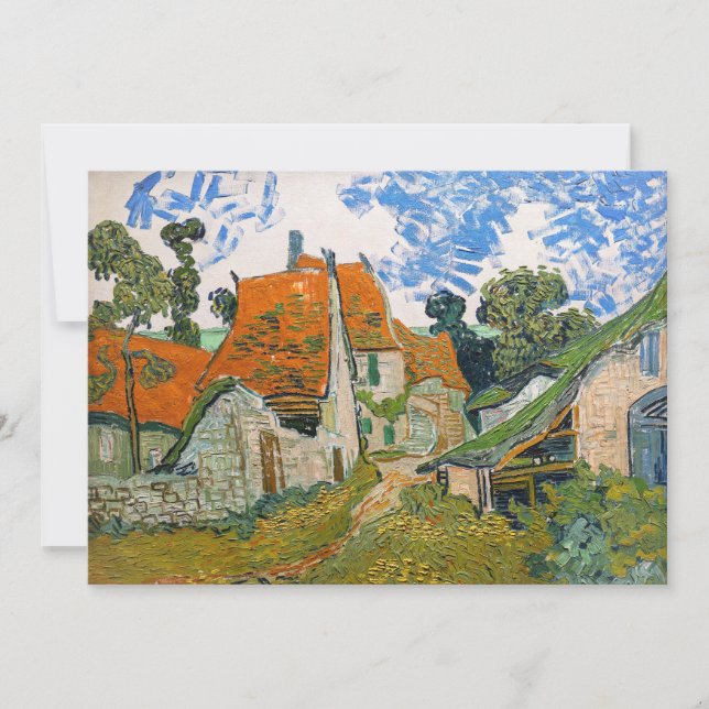 Vincent van Gogh - Street in Auvers-sur-Oise Thank You Card (Front)