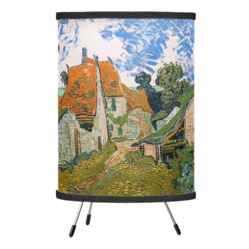 Vincent van Gogh _ Street in Auvers_sur_Oise Tripod Lamp