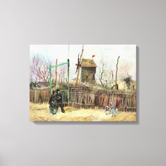 Vincent van Gogh - Street Scene in Montmartre Canvas Print (Front)