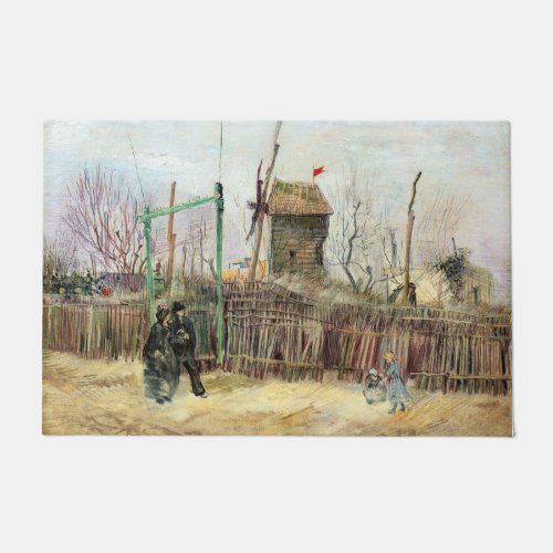 Vincent van Gogh _ Street Scene in Montmartre Doormat