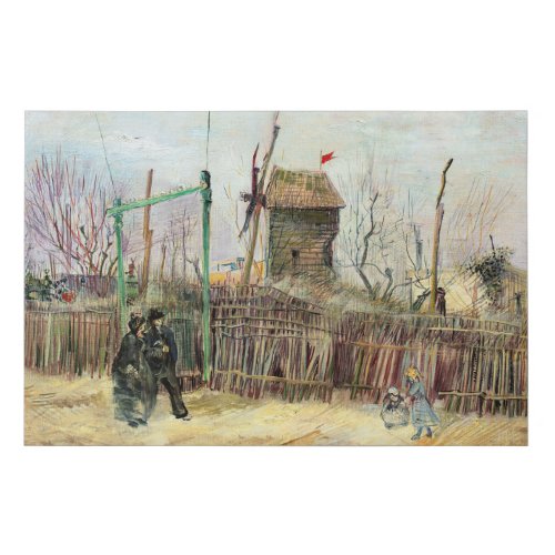 Vincent van Gogh _ Street Scene in Montmartre Faux Canvas Print