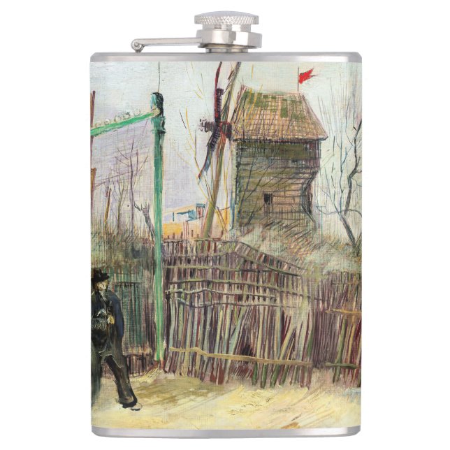 Vincent van Gogh - Street Scene in Montmartre Flask (Front)