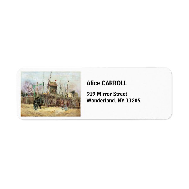 Vincent van Gogh - Street Scene in Montmartre Label (Front)