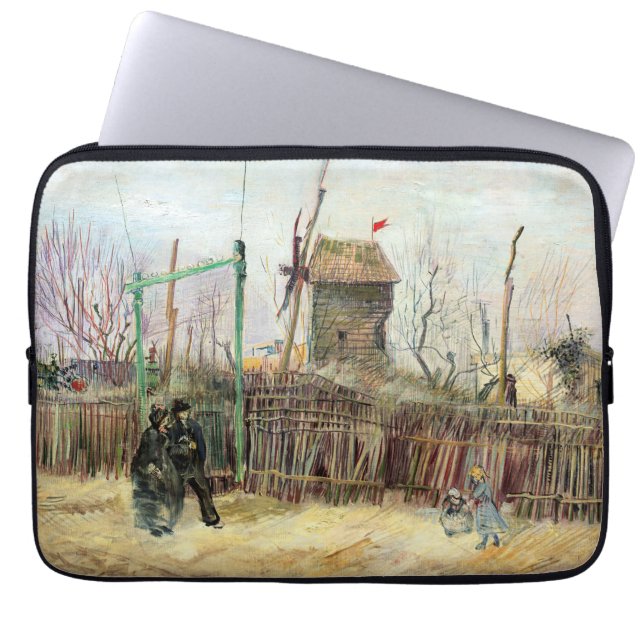 Vincent van Gogh - Street Scene in Montmartre Laptop Sleeve (Front)