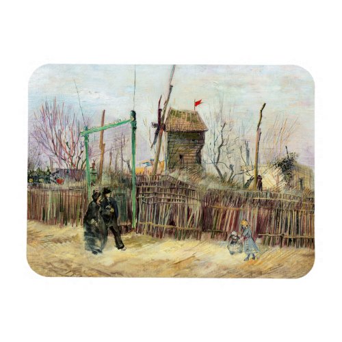 Vincent van Gogh _ Street Scene in Montmartre Magnet