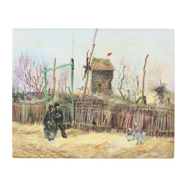 Vincent van Gogh - Street Scene in Montmartre Metal Print (Front)
