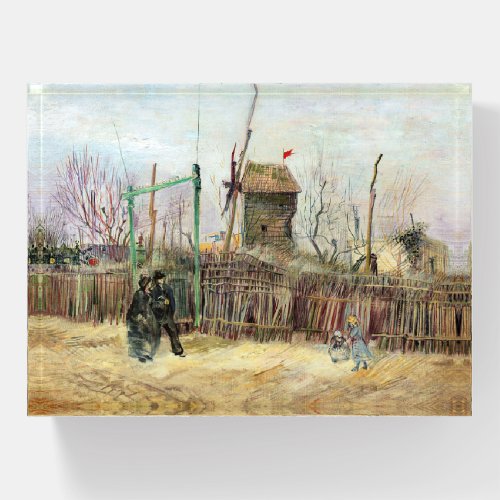 Vincent van Gogh _ Street Scene in Montmartre Paperweight