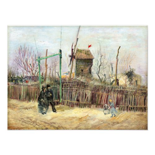 Vincent van Gogh _ Street Scene in Montmartre Photo Print