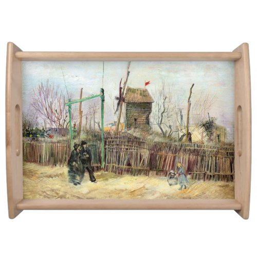 Vincent van Gogh _ Street Scene in Montmartre Serving Tray