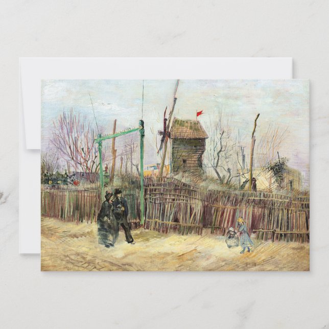 Vincent van Gogh - Street Scene in Montmartre Thank You Card (Front)