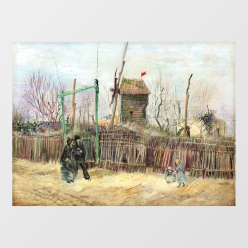 Vincent van Gogh _ Street Scene in Montmartre Window Cling