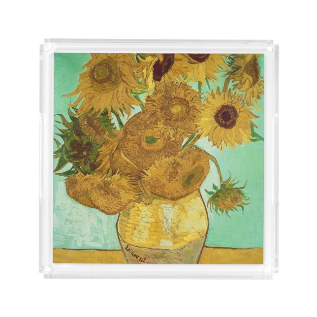 Vincent van Gogh | Sunflowers, 1888 Acrylic Tray (Front)