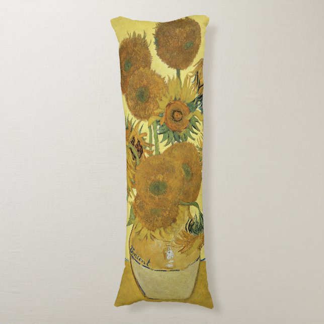 Vincent van Gogh | Sunflowers, 1888 Body Pillow (Front Vertical)