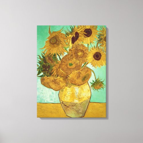 Vincent van Gogh  Sunflowers 1888 Canvas Print