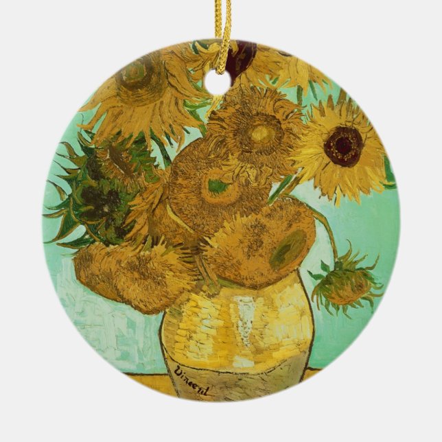Vincent van Gogh | Sunflowers, 1888 Ceramic Ornament (Front)