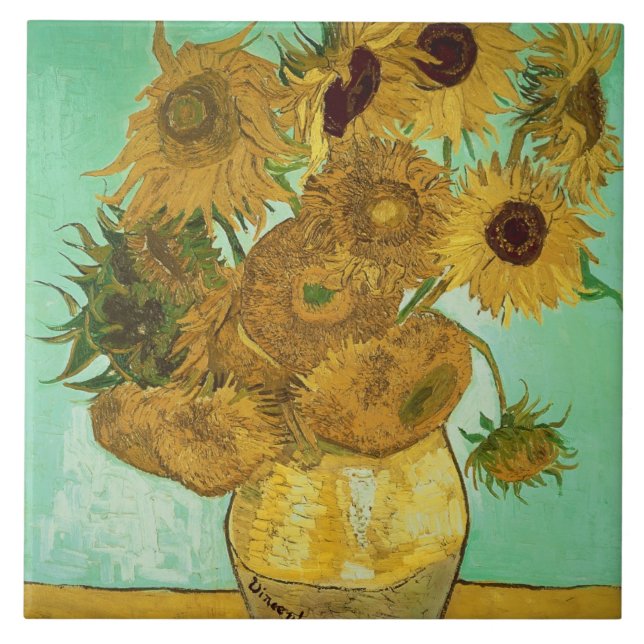 Vincent van Gogh | Sunflowers, 1888 Ceramic Tile (Front)