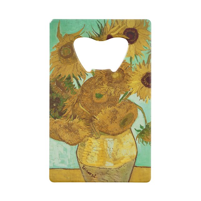 Vincent van Gogh | Sunflowers, 1888 Credit Card Bottle Opener (Front)