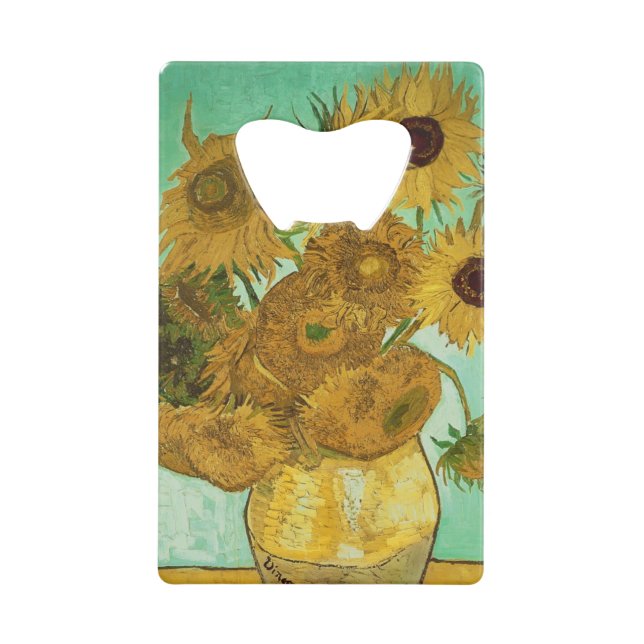 Vincent van Gogh | Sunflowers, 1888 Credit Card Bottle Opener (Front)