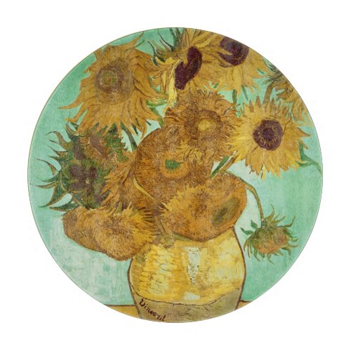 Vincent van Gogh  Sunflowers 1888 Cutting Board